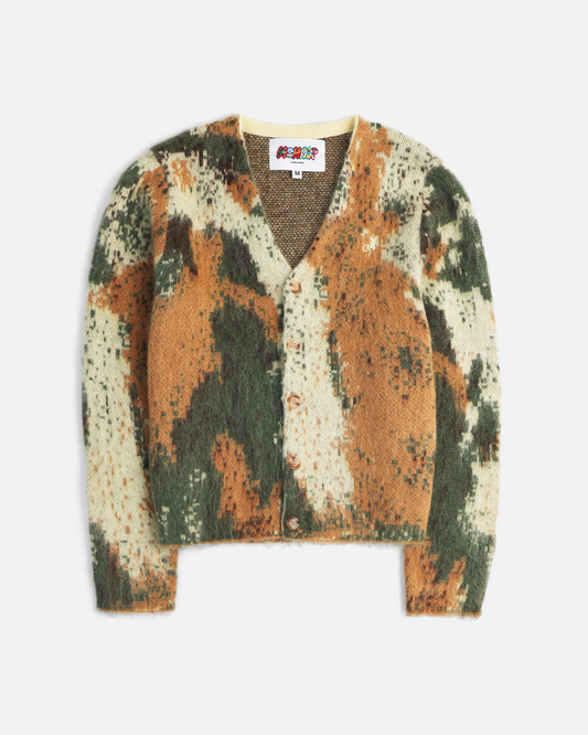 Camouflage Mohair Cardigan