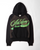 Chainstitch Ribbon Hoodie - Black & Green