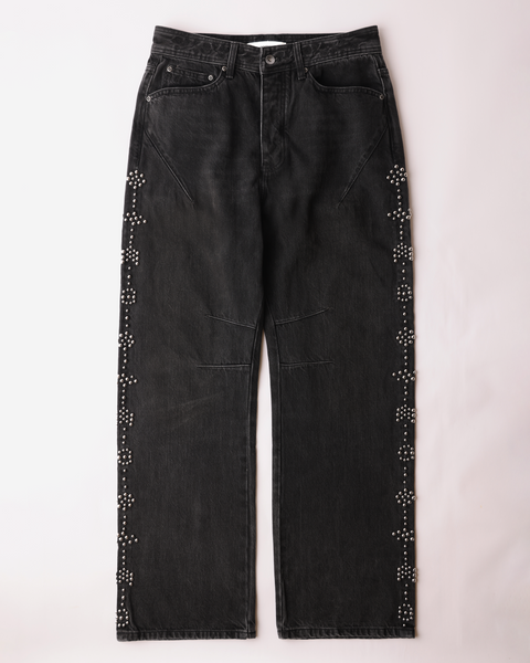 【COLOR iN ID】Rivet Incision Easy Denim COLOR iN ID】Rivet Incision Easy Denim