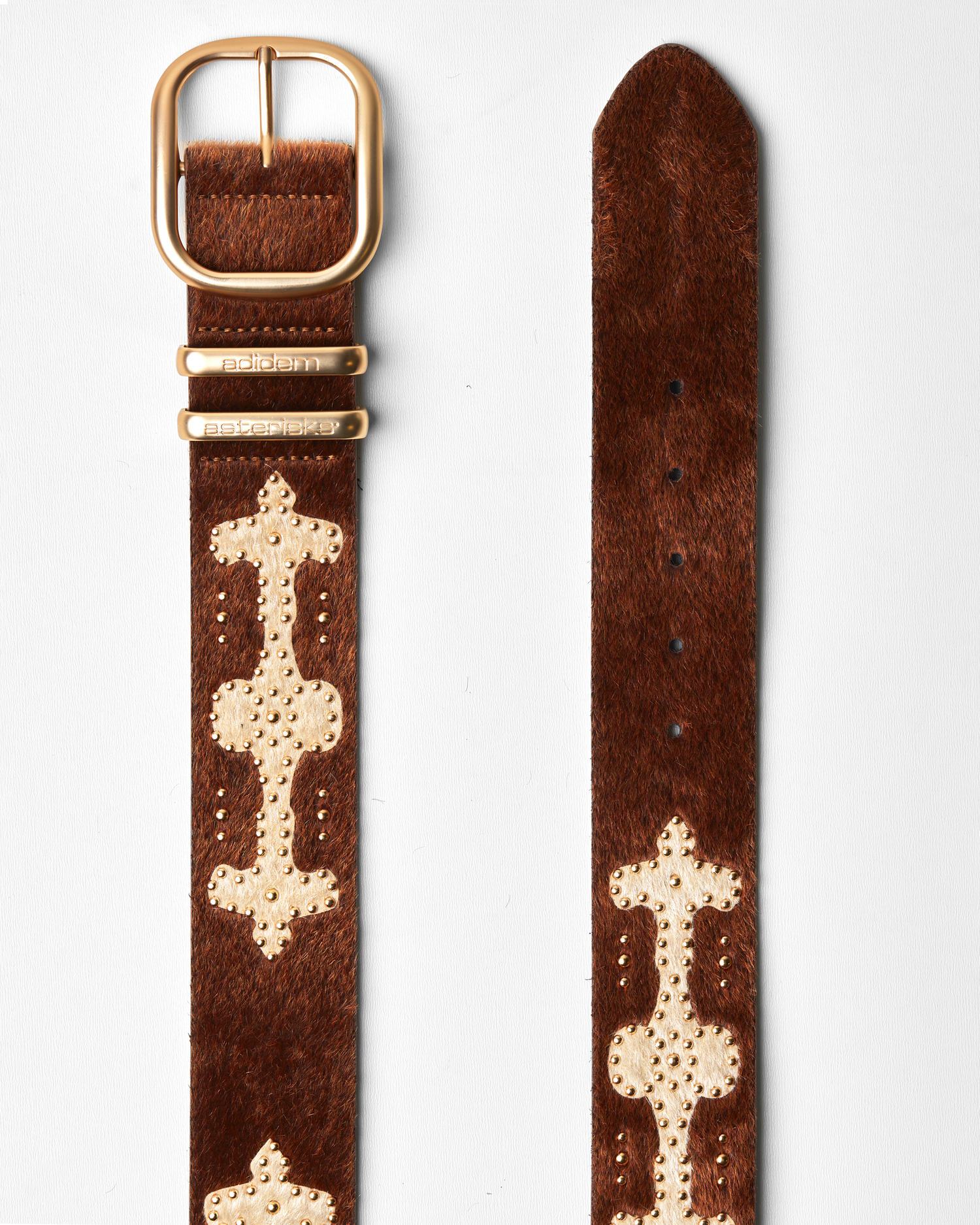 Ponyhair Studded Belt – Adidem Asterisks*