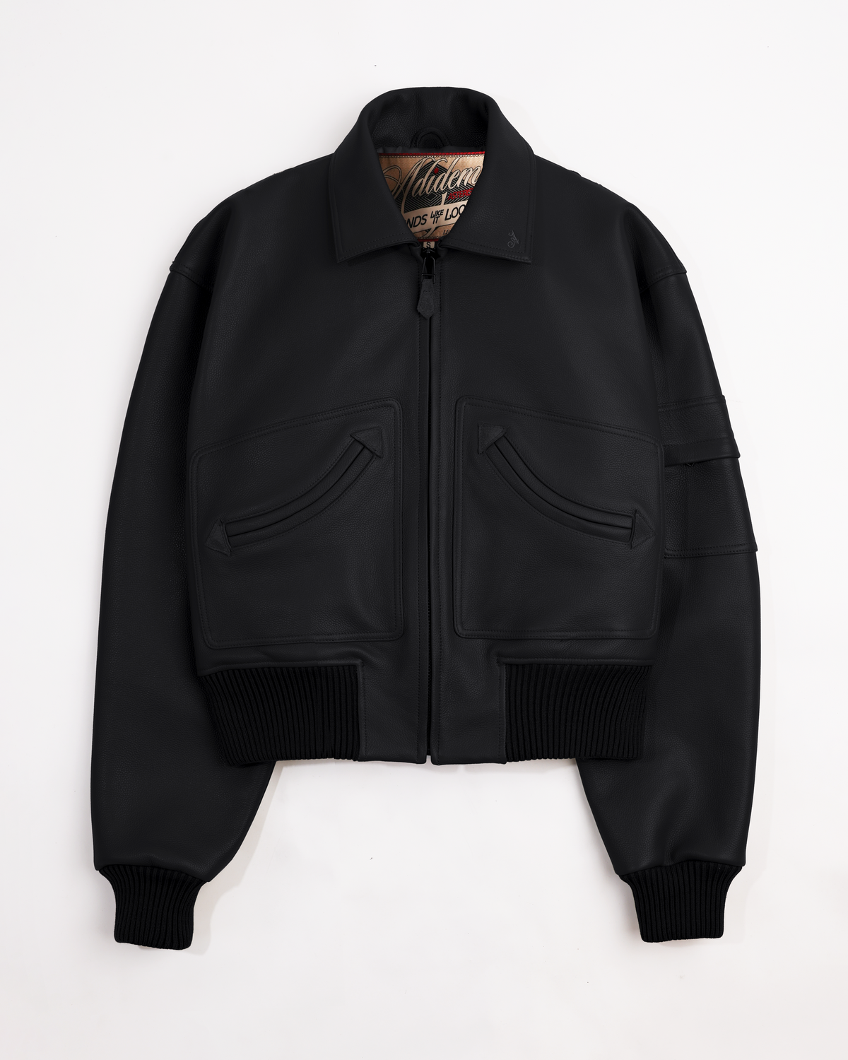 Leather Smiling Welt Work Jacket