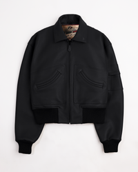Leather Smiling Welt Work Jacket