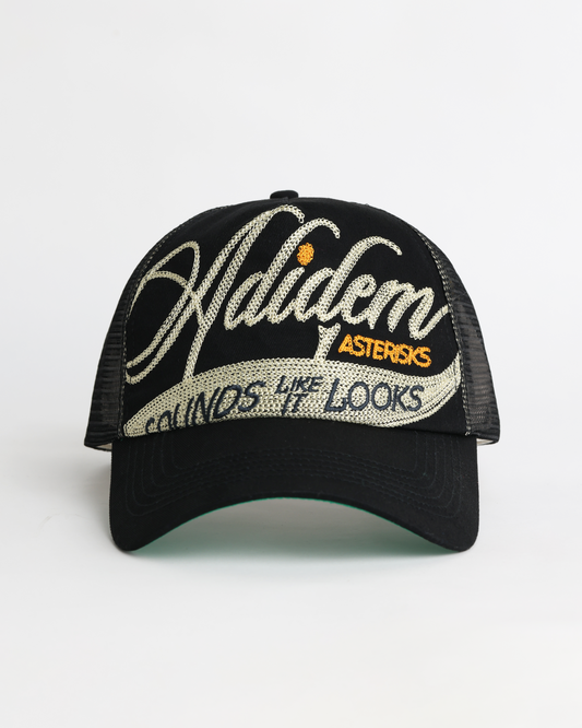 Cursive Trucker - Black